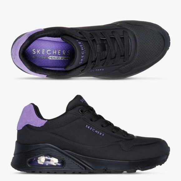 Skechers Street Uno Pop Back Sneaker Cooled Memory Foam BKPR Style 177092 - Picture 1 of 8